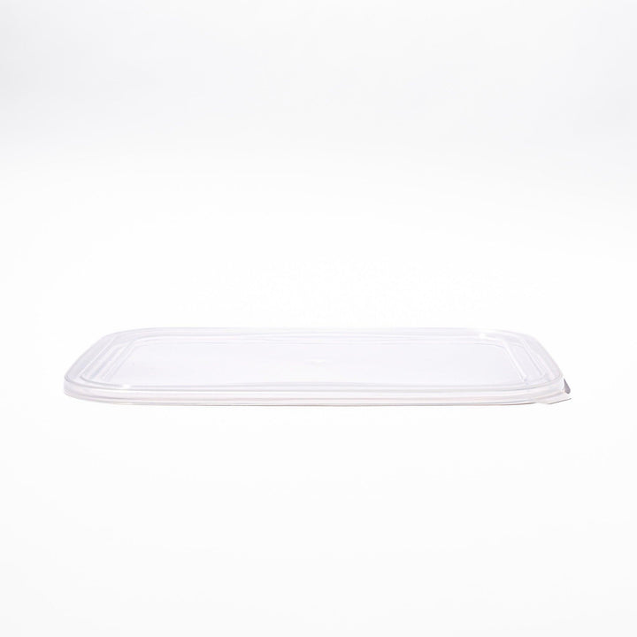 Transparent replacement lids for stainless steel prep trays with snug-fitting seal and durable construction for efficient food storage.