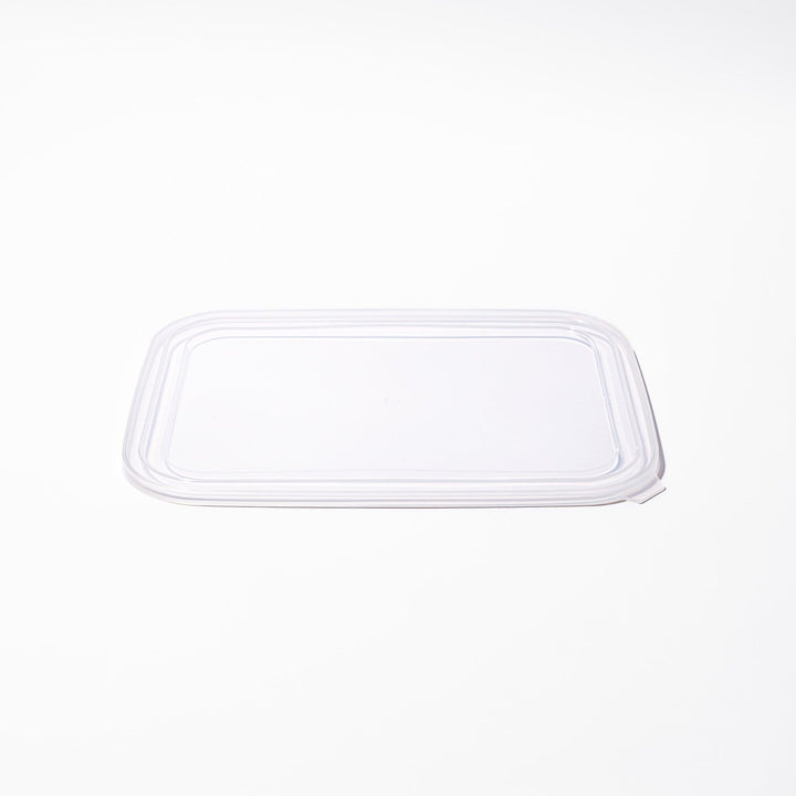 Transparent replacement lids for stainless steel prep trays with snug-fitting seal and durable construction for efficient food storage.