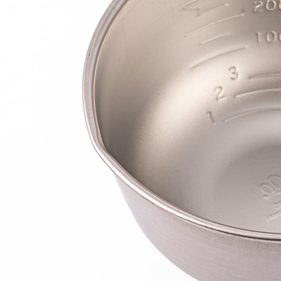AUX Japanese Mini Measuring Bowl with Handle displayed against a plain white background