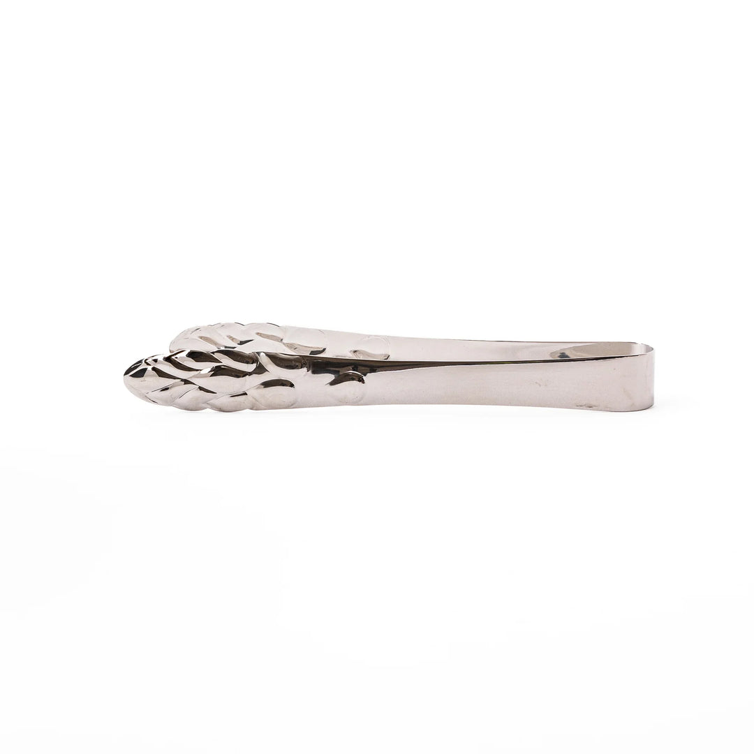 Japanese asparagus serving tongs with unique vegetable shaped tips premium stainless steel kitchen cooking utensil