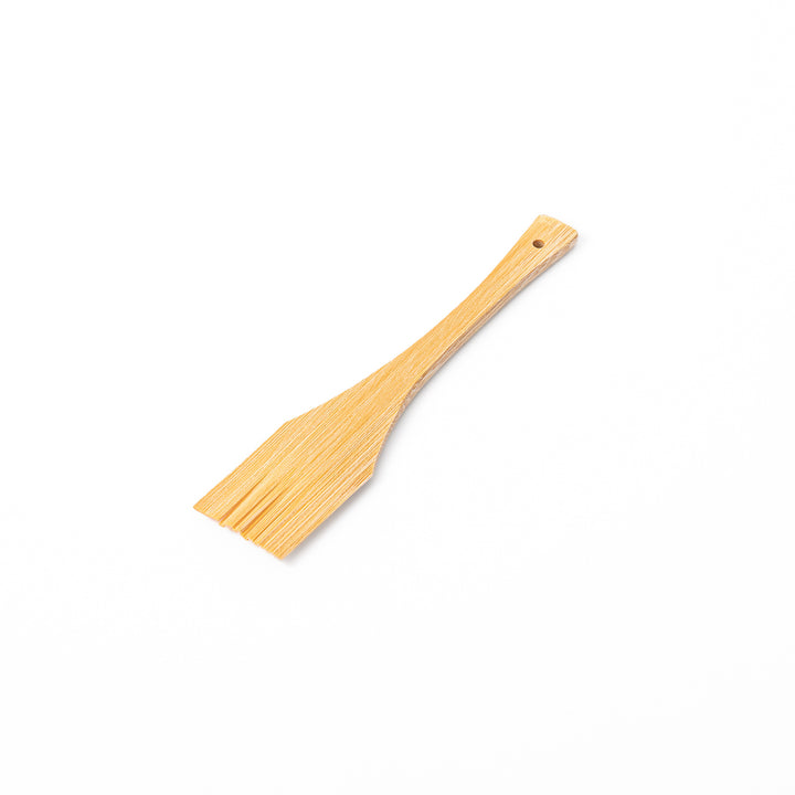 Japanese natural bamboo grater scraper brush tool with fine bristles for cleaning wasabi and ginger graters