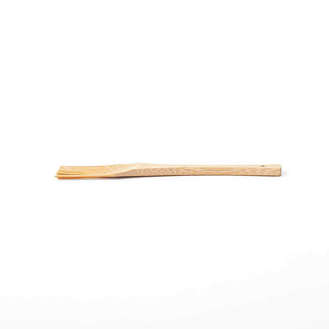 Japanese natural bamboo grater scraper brush tool with fine bristles for cleaning wasabi and ginger graters