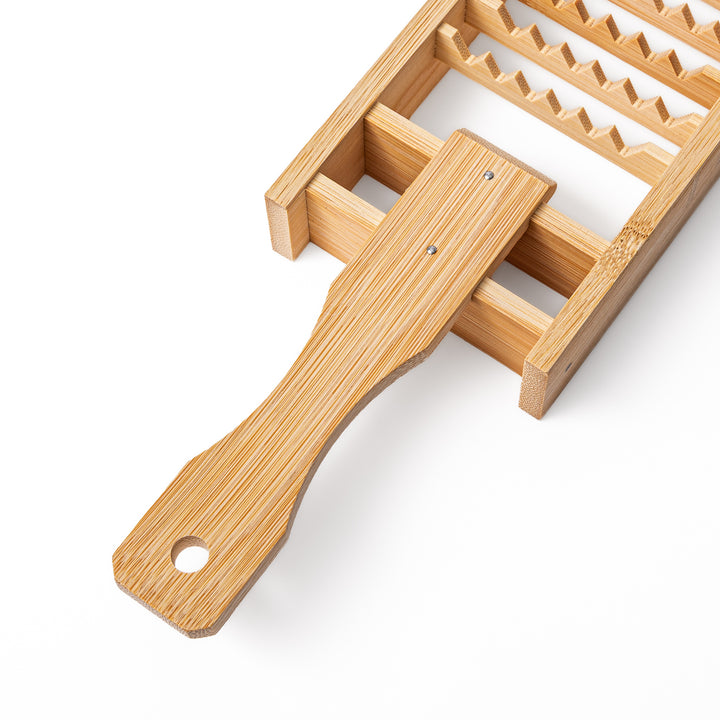 Traditional Japanese bamboo Oni Oroshi grater with coarse jagged teeth for grating daikon radish naturally