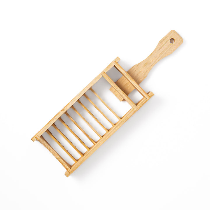 Traditional Japanese bamboo Oni Oroshi grater with coarse jagged teeth for grating daikon radish naturally