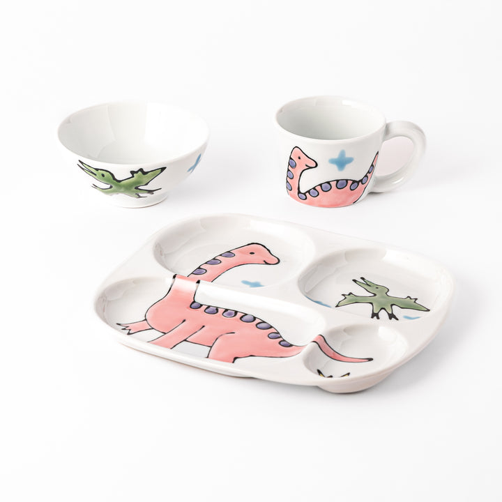 Brachiosaurus Dino Kids Dinnerware Set