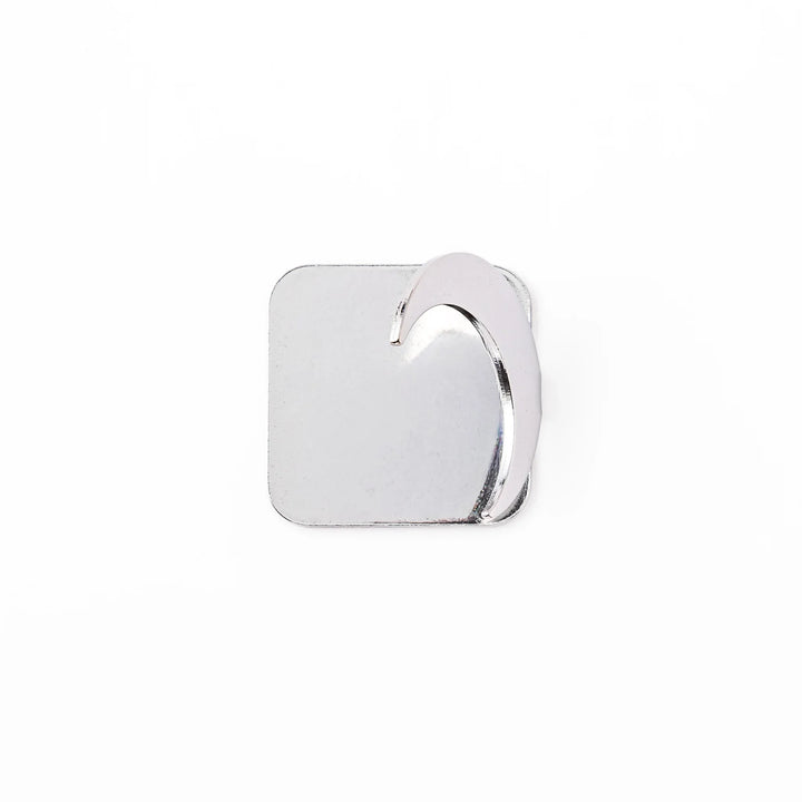 Elegant celestial silver chopstick rest showing unique curved crescent moon design sleek metallic hashioki holder