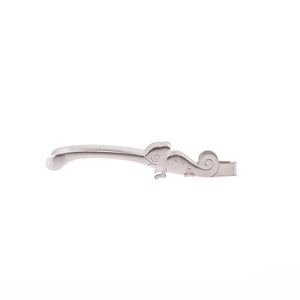 Unique Japanese chameleon kitchen tongs with creative animal shaped handle premium stainless steel food serving utensil