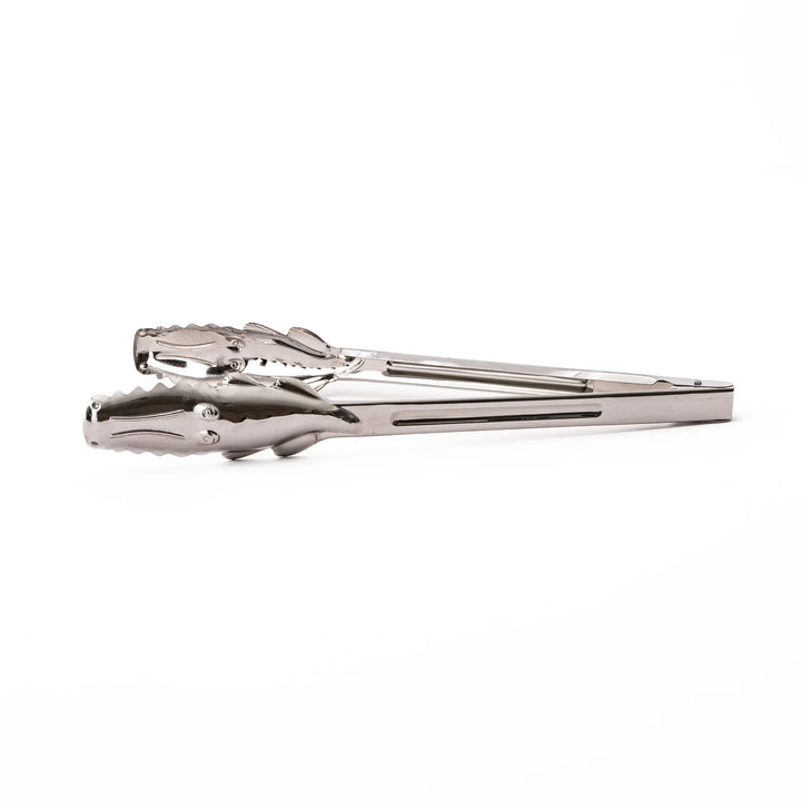 Unique Japanese stainless steel crocodile tongs decorative alligator shape food server for salads BBQ and appetizers