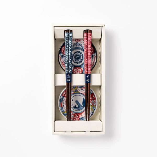 Edo Dinosaur Chopsticks and Sauce Dish Set