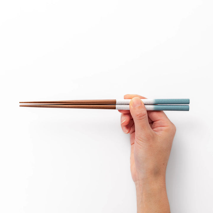 Floral-themed Japanese chopsticks gift set with pastel handles and clear rests featuring pressed sunflower and daisy.