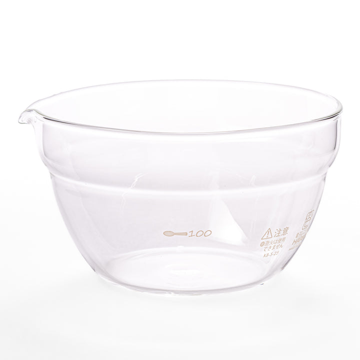 Set of three HARIO heat resistant glass prep bowls with pour spouts, featuring versatile sizes for easy food preparation
