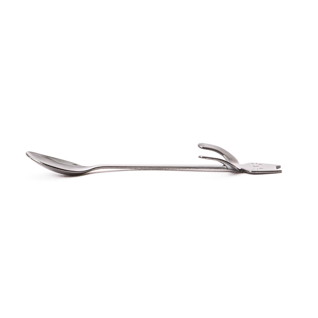 Decorative stainless steel black cat coffee spoon unique hanging paws design perfect small kitchen gift for cat lovers