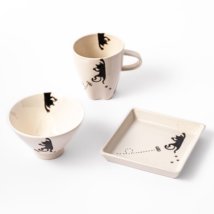 Hanging Cat Dessert Plate