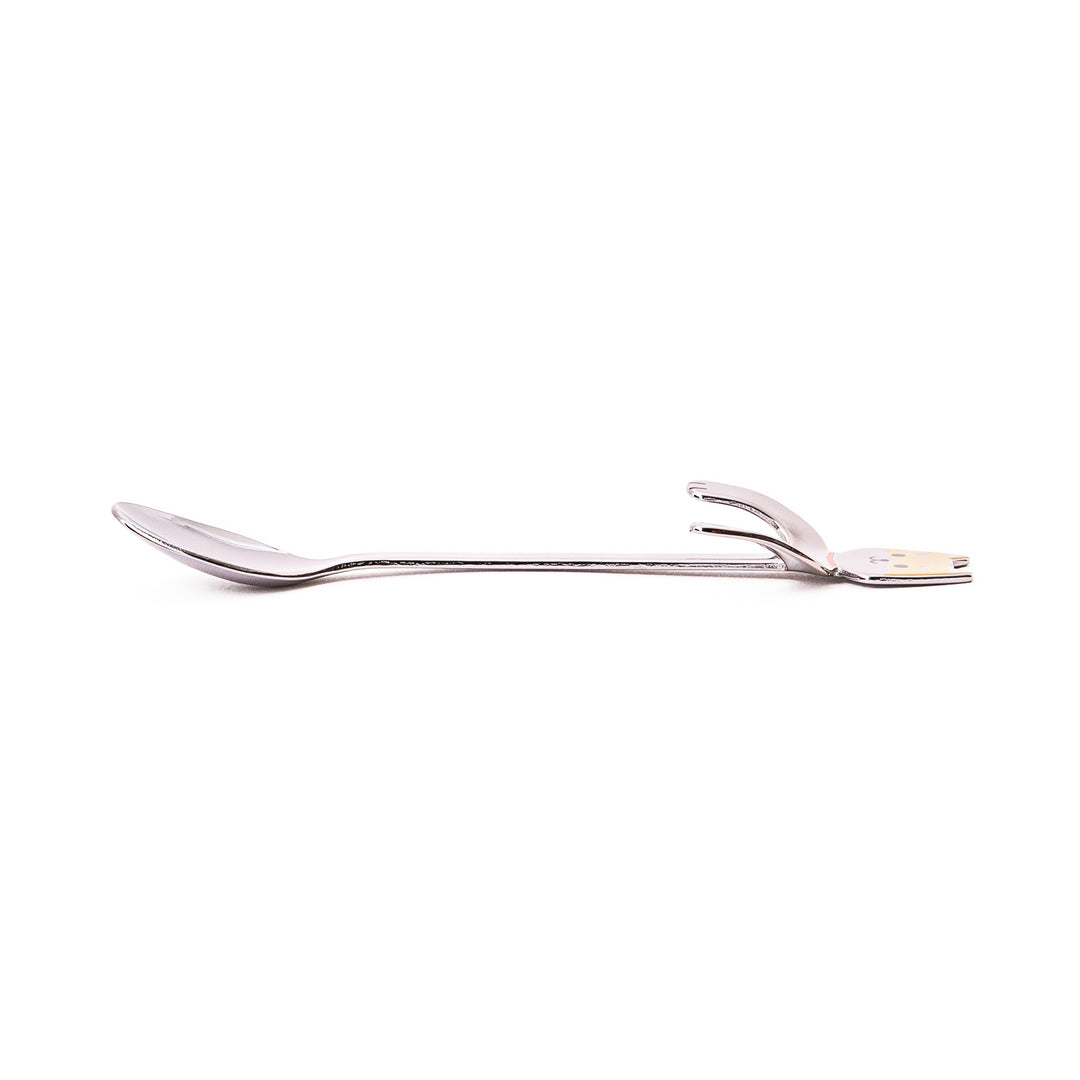 Cute stainless steel Brown Shiba Inu coffee spoon with unique hanging paws design decorative small teaspoon for dog lovers