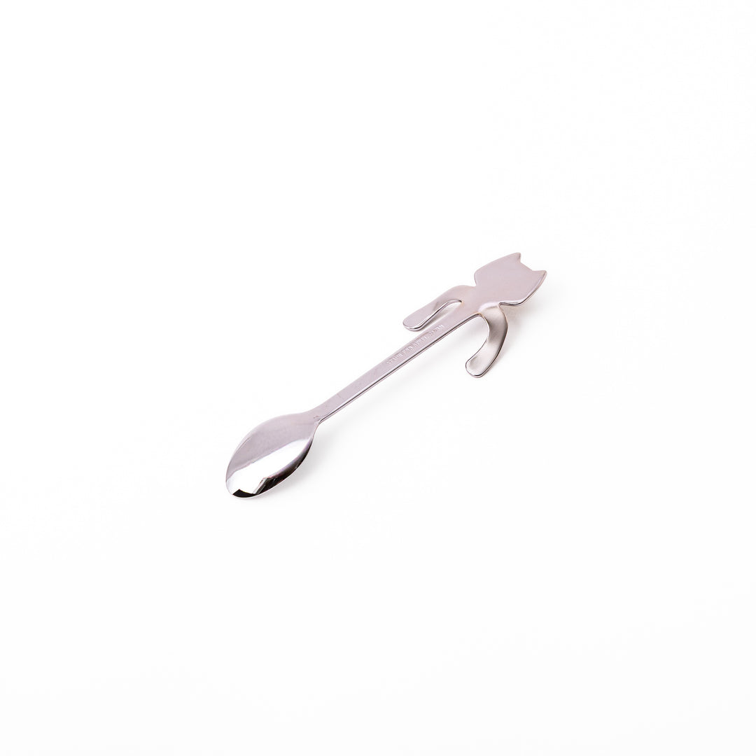 Cute stainless steel Brown Shiba Inu coffee spoon with unique hanging paws design decorative small teaspoon for dog lovers