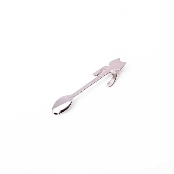Cute stainless steel Brown Shiba Inu coffee spoon with unique hanging paws design decorative small teaspoon for dog lovers