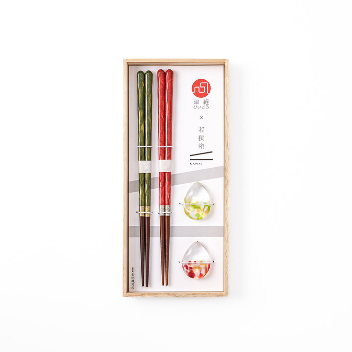 Festive Glass Chopsticks Set