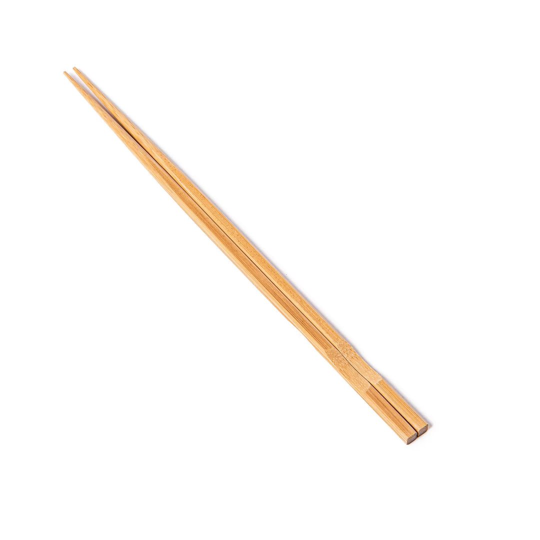 Japanese bamboo cooking chopsticks with natural finish and square handle, durable and lightweight for everyday kitchen use