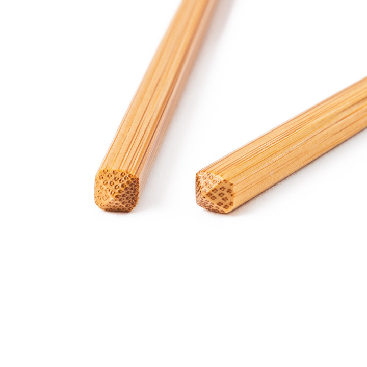 Authentic Japanese fine tip bamboo chopsticks with a natural bamboo finish for precise dining and minimalist table settings