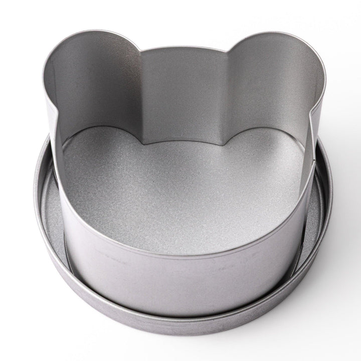 Cute bear shaped Japanese bread baking mold, a metal steel loaf pan with lids for making animal sandwich toast and bakery goods