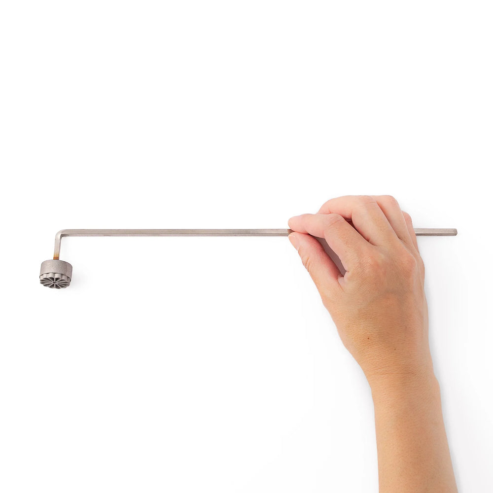 Traditional Japanese chrysanthemum bread branding iron, a hot stamp tool perfect for marking wagashi, manju, and castella cake