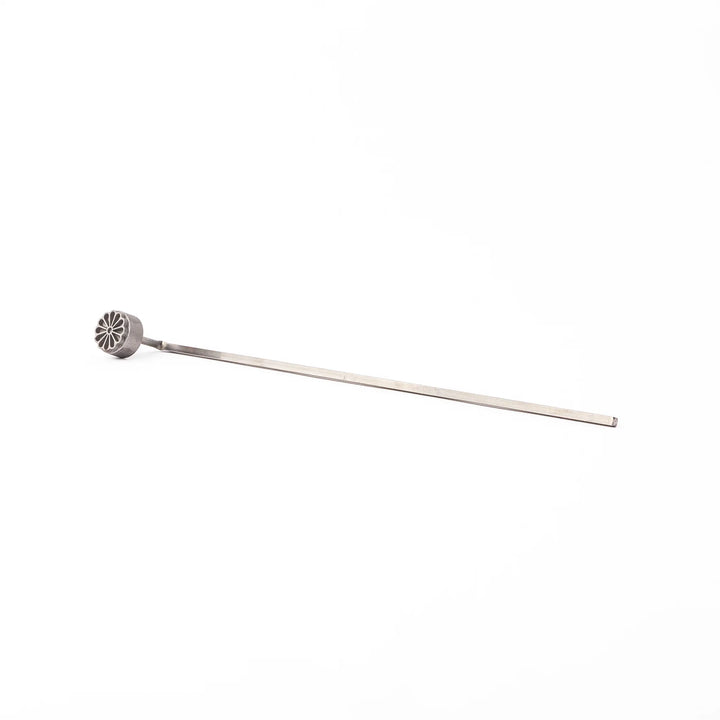 Traditional Japanese chrysanthemum bread branding iron, a hot stamp tool perfect for marking wagashi, manju, and castella cake