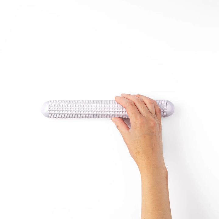 Japanese dough degassing rolling pin in small size, a textured abs resin pastry roller perfect for baking bread