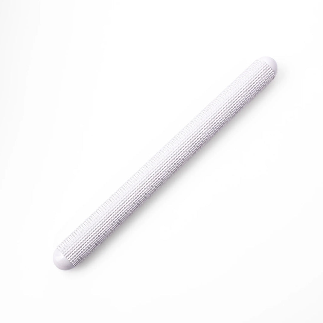 Japanese dough degassing rolling pin in large size, a textured abs resin pastry roller perfect for baking bread