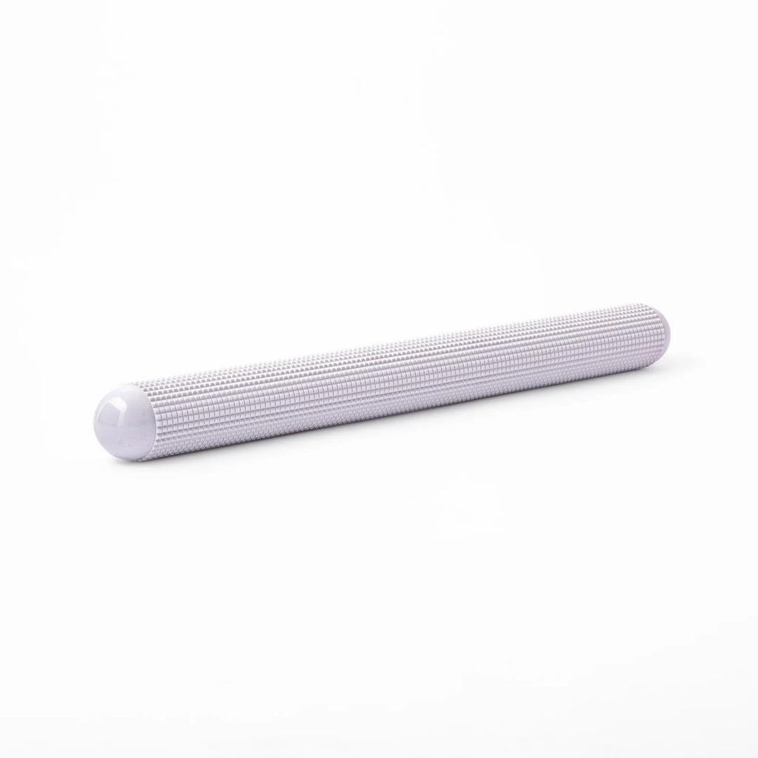 Japanese dough degassing rolling pin in large size, a textured abs resin pastry roller perfect for baking bread