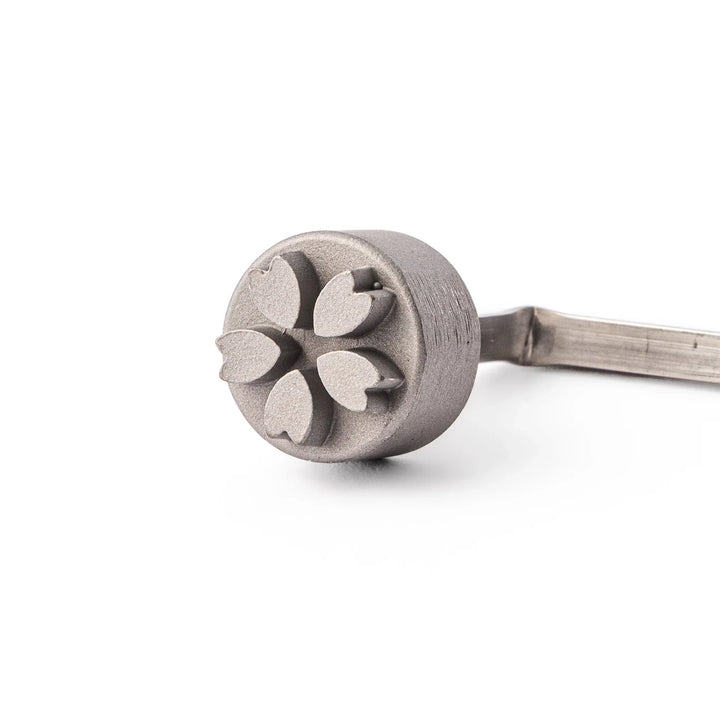 Traditional Japanese sakura cherry blossom bread branding iron, a hot stamp tool to decorate wagashi, manju, and castella cake