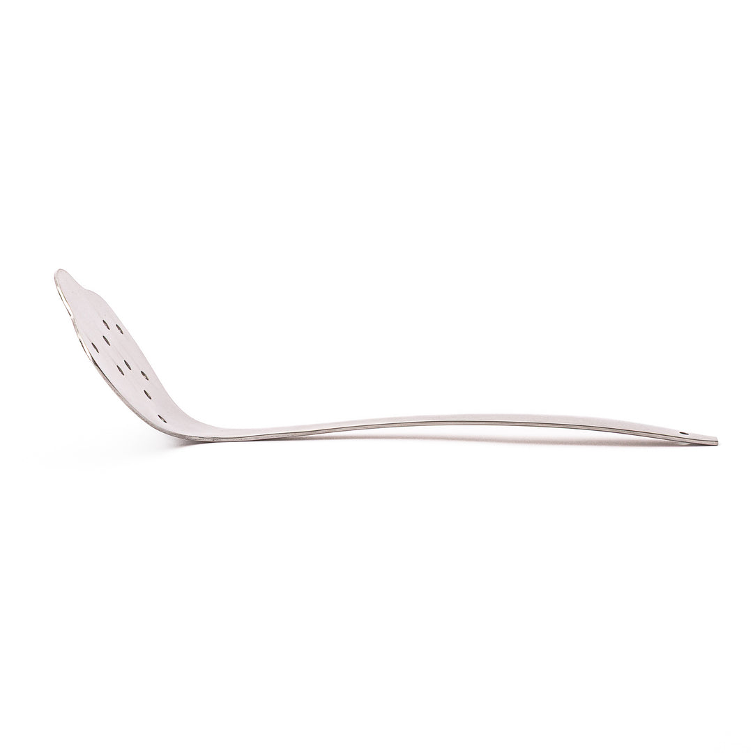 Authentic Japanese tofu scoop with perforated holes high quality stainless steel skimmer ladle for Yudofu hot pot