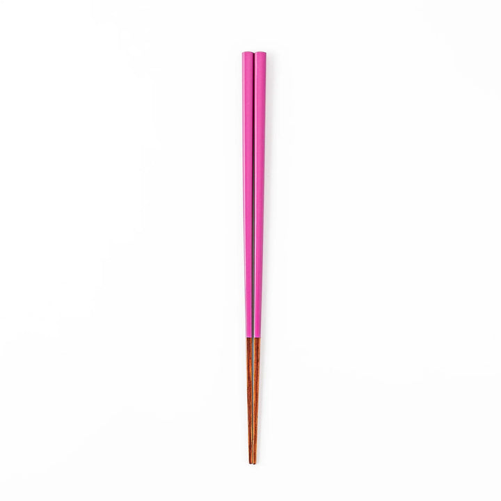 Pair of iris purple Japanese traditional color bamboo chopsticks with fine tips for an elegant and precise dining experience