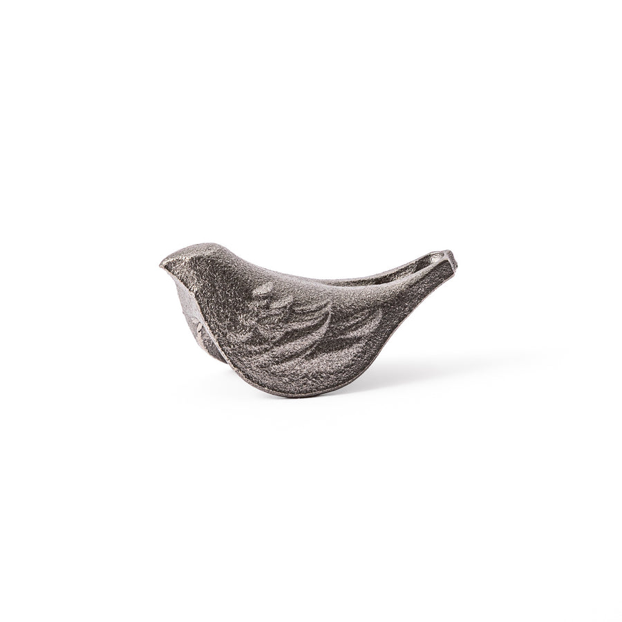 Little Bird Japanese Cast Iron Fish for boiling water to add iron supplement displayed on a plain white background