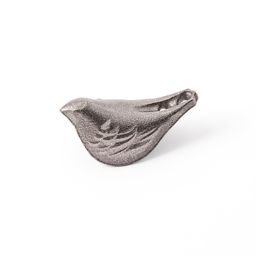 Little Bird Japanese Cast Iron Fish for boiling water to add iron supplement displayed on a plain white background