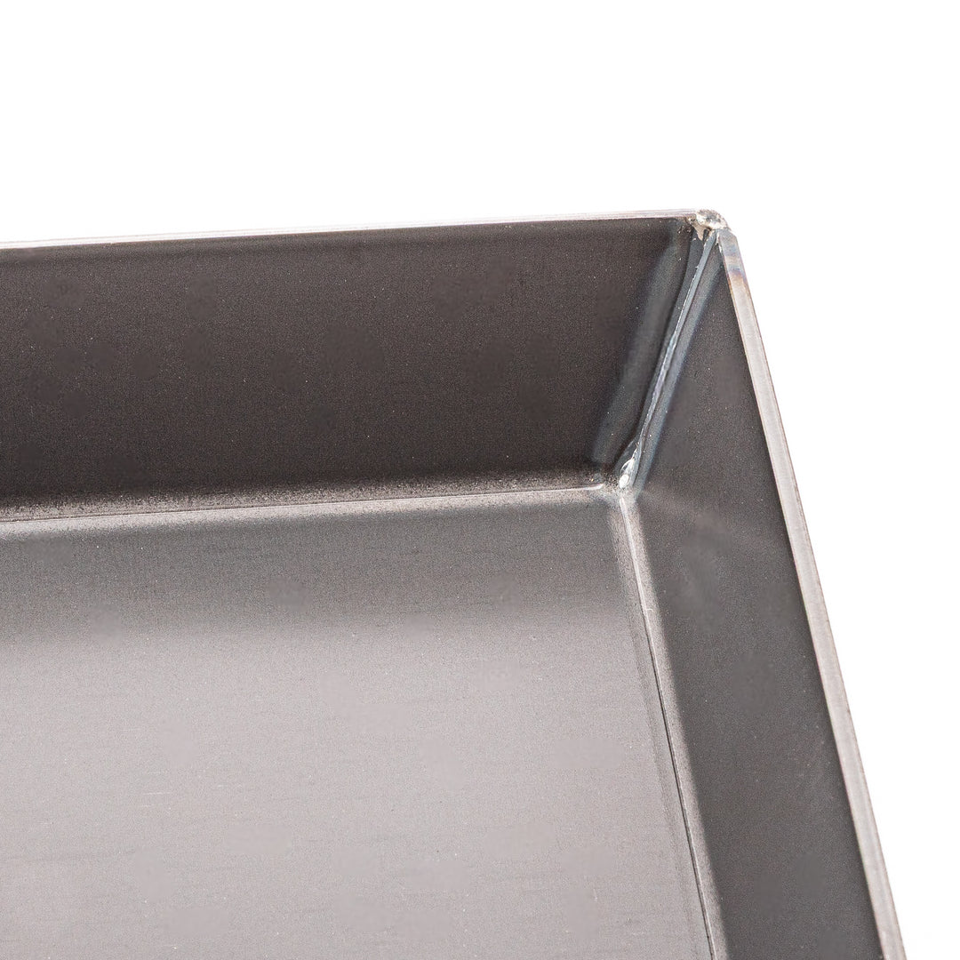Square Japanese Luxe Carbon Steel Deep Pan without lid displayed on a plain white background