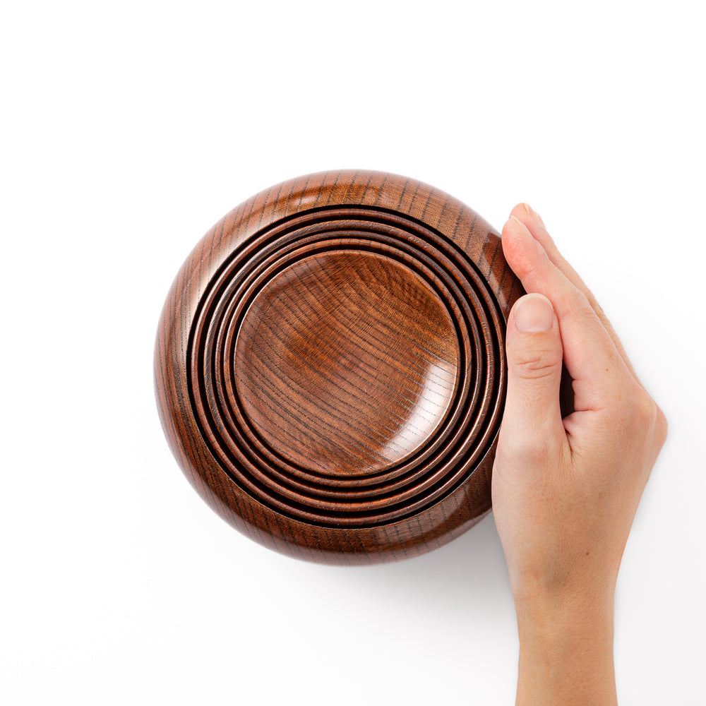 traditional japanese zelkova wood oryoki bowls lacquerware tableware set for zen buddhist monks mindful eating ritual
