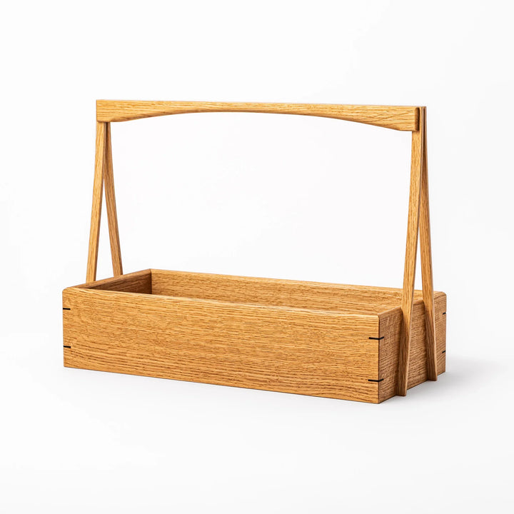 Japanese Wooden Okamochi Storage Caddy with Removable Trays