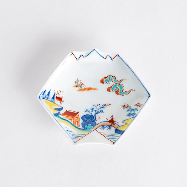 Scenic Landscape Origami Sauce Dish
