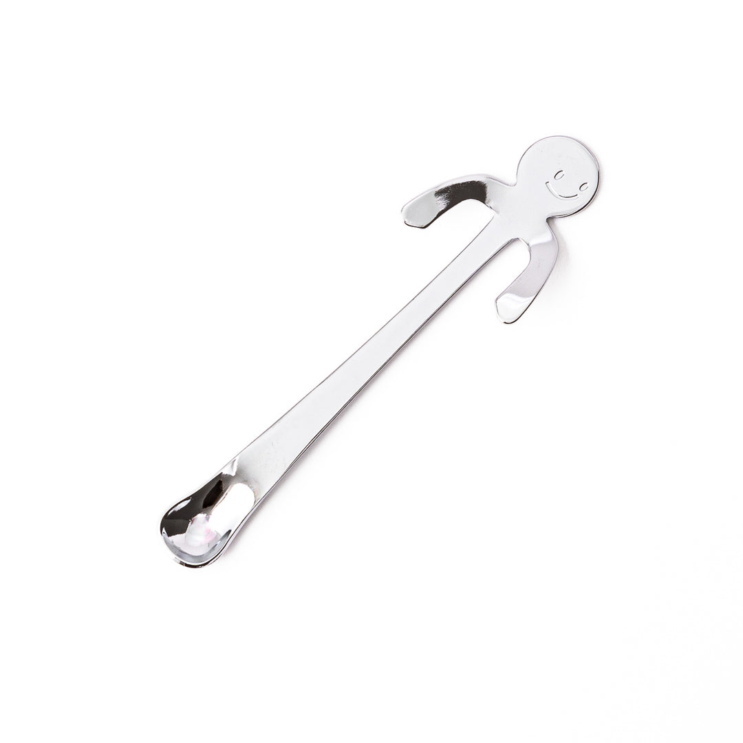 Cute smile face boy mug clip spoon unique stainless steel hanging teaspoon and beverage stirrer kitchen utensil