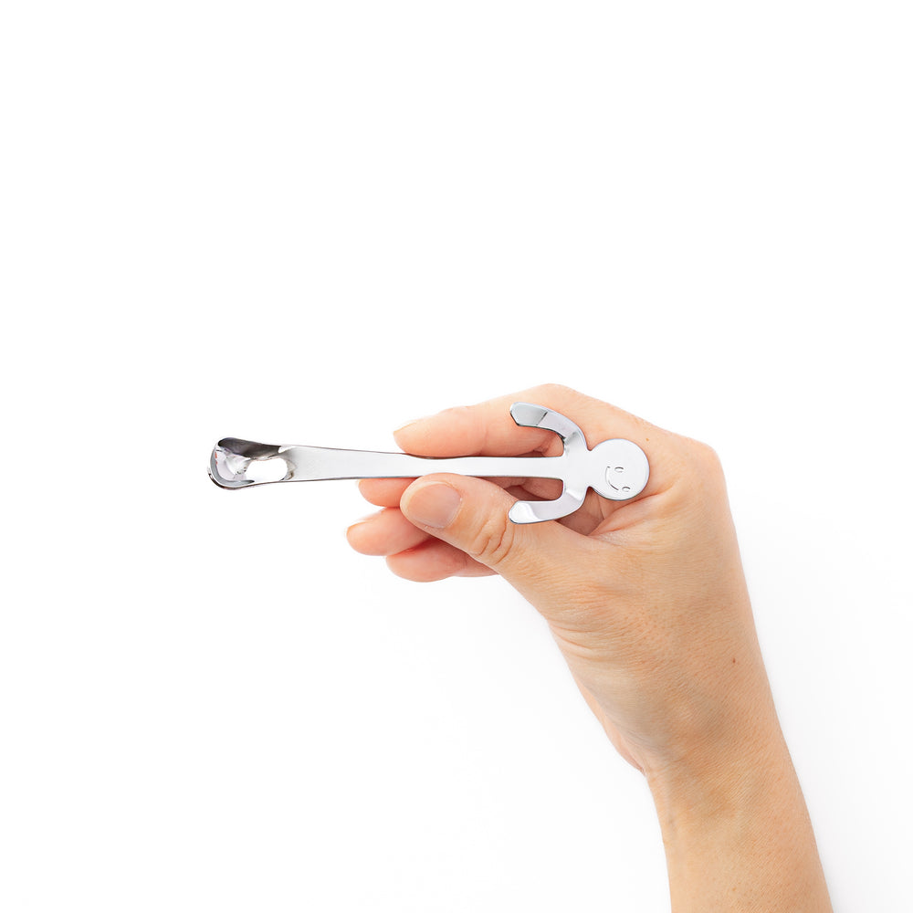 Cute smile face boy mug clip spoon unique stainless steel hanging teaspoon and beverage stirrer kitchen utensil