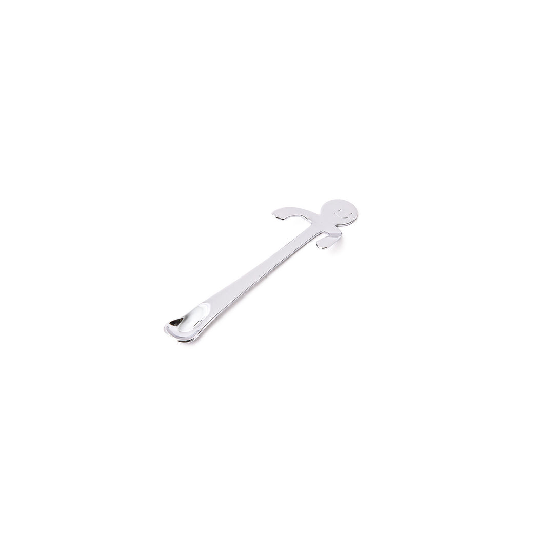 Cute smile face boy mug clip spoon unique stainless steel hanging teaspoon and beverage stirrer kitchen utensil