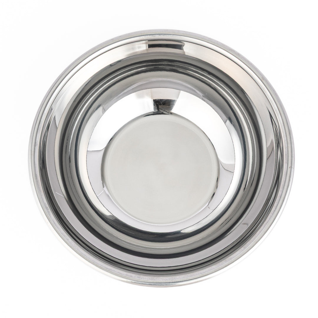 Japanese stainless steel mixing bowl and mesh strainer set, featuring an extra large colander for kitchen prep