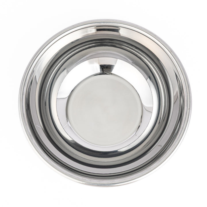 Japanese stainless steel mixing bowl and mesh strainer set, featuring an extra large colander for kitchen prep
