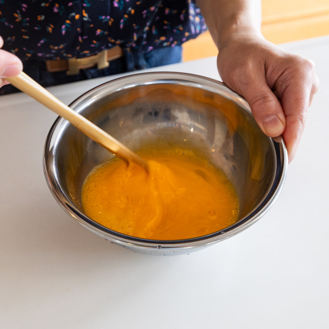 Extra small Japanese stainless steel mixing bowl, a durable kitchenware tool ideal for whisking eggs and food prep