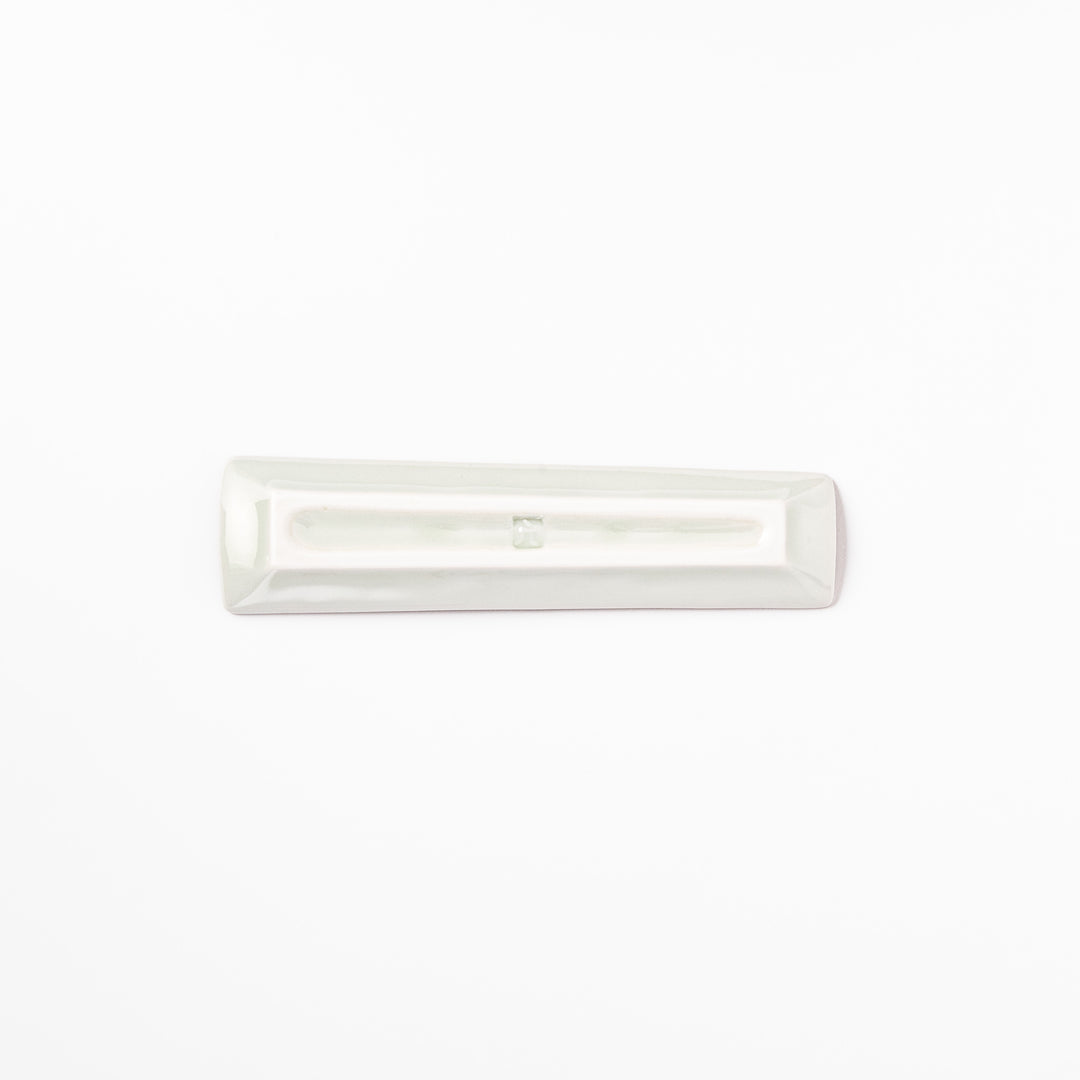 Japanese porcelain chopstick rest with Netherlands design featuring colorful houses, red tulips, and a blue windmill