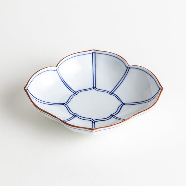 Lined Quince Dessert Plate