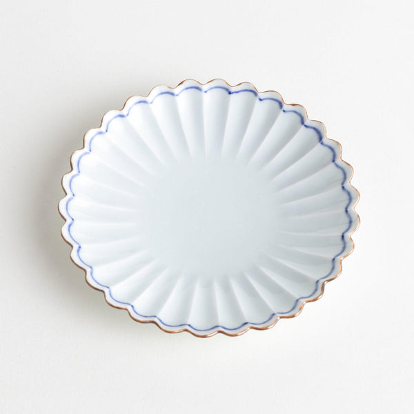 Rim Chrysanthemum Dessert Plate