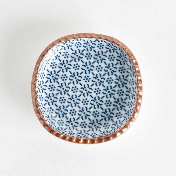 Dark Blue Sesame Square Sauce Dish