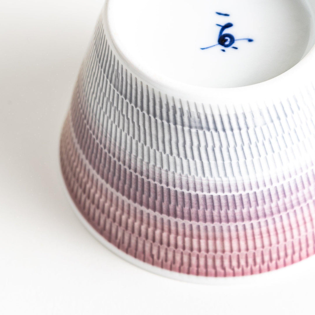 Ceramic condiment bowls, each with a delicate gradient pattern. The bowls are in various pastel colors, including red, green, turkish blue, purple, and blue showcasing their textured design.