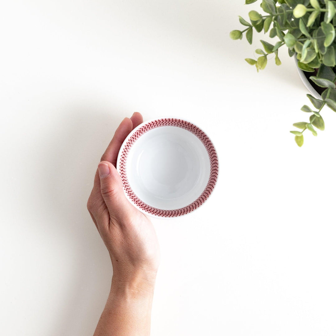 Ceramic condiment bowls, each with a delicate gradient pattern. The bowls are in various pastel colors, including red, green, turkish blue, purple, and blue showcasing their textured design.